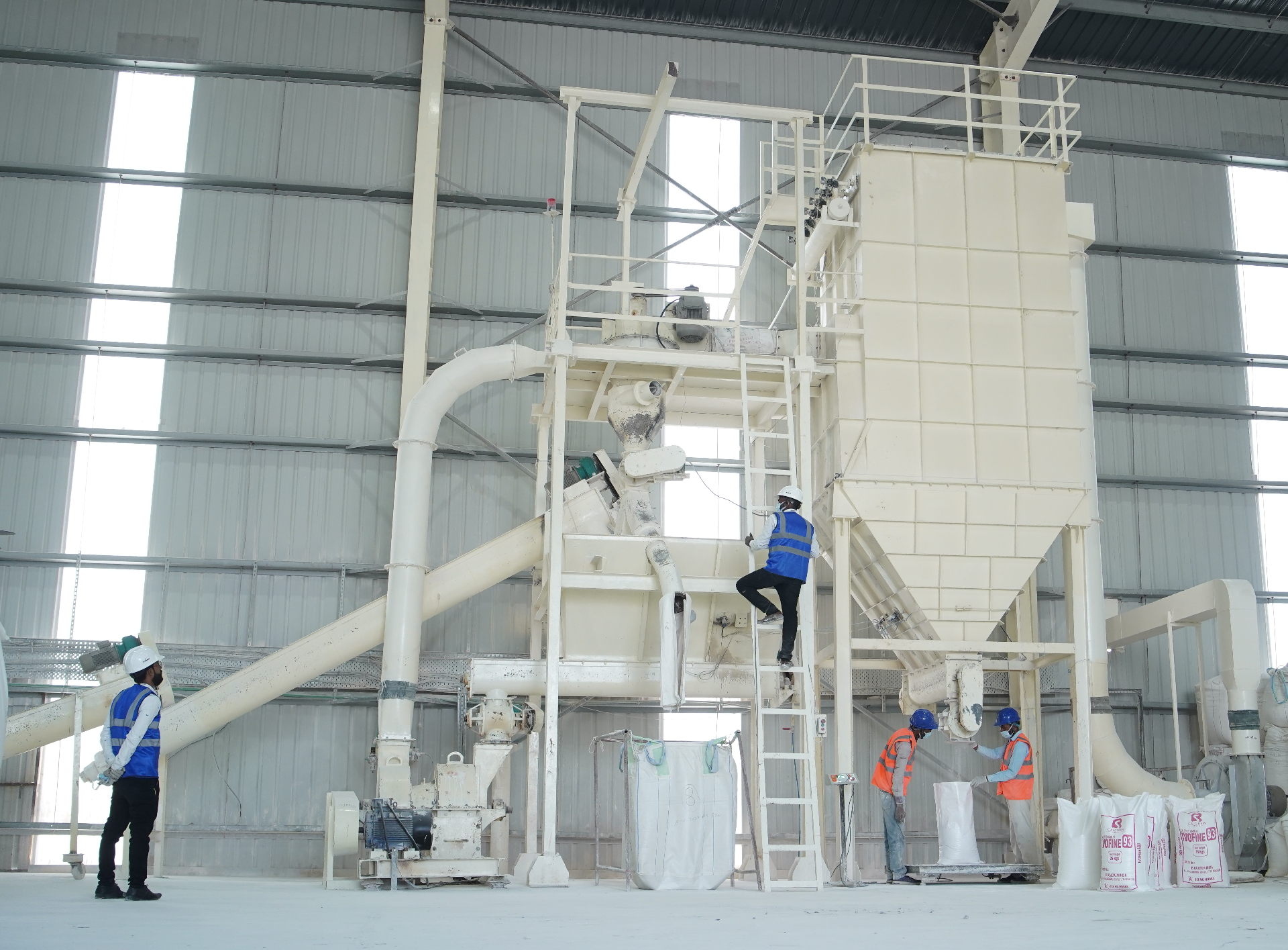 Kaolin processing and milling plant